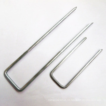 Pintas cuadradas de anclaje de 6 &quot;Pins Garden Stakes de maleza